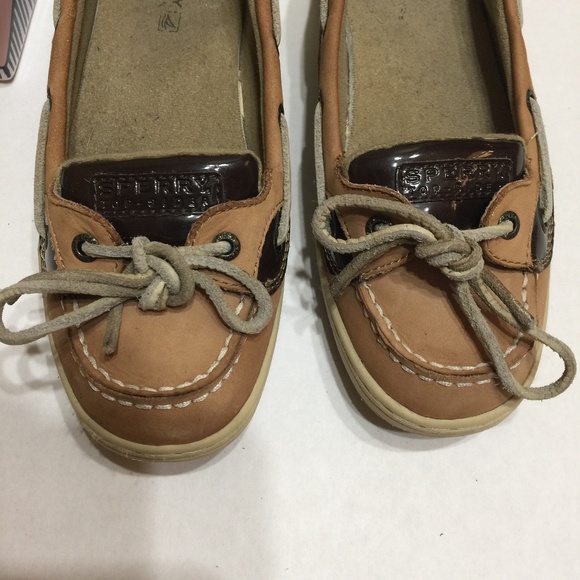 Sperry Angelfish Linen Leopard Shimmer Boat Shoe - Picture 1 of 7